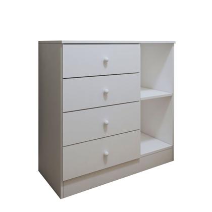 Imagem de Cômoda Infantil Submarino 1 Porta 4 Gavetas Branco - Panorama Móveis