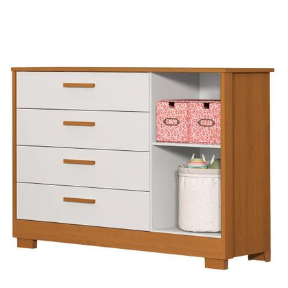 Imagem de Cômoda Infantil Zaki 1 Porta e 4 Gavetas - Reller Móveis