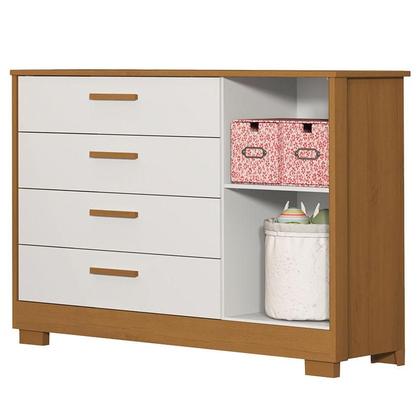 Imagem de Cômoda Infantil Zaki com Porta Branco Acetinado Savana - Reller