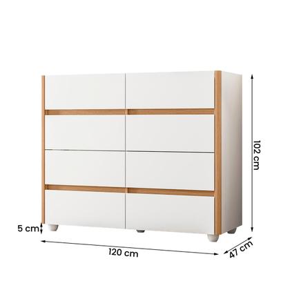 Imagem de Cômoda Infinite 120cm 8 Gavetas com Pés