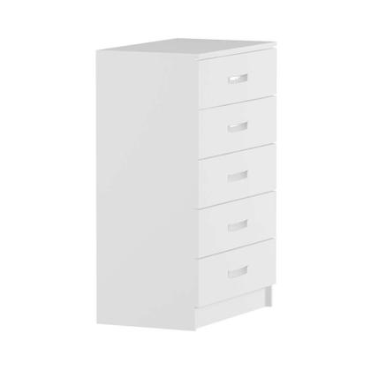 Cômoda Irene 5 Gavetas Evidência Branco - Mobly Imagem de Cômoda Irene 5 Gavetas Evidência Branco