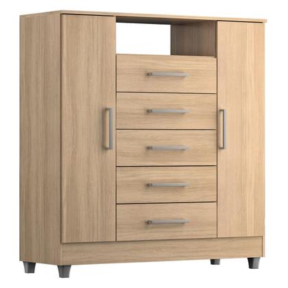 Imagem de Comoda Isabele 5 Gavetas 2 Portas