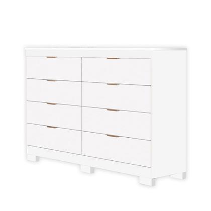 Imagem de Cômoda Isadora com 8 gavetas em MDF premium e Kit de Pés Tuboarte