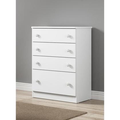 Imagem de Cômoda João e Maria 4 Gavetas Branco/clorido Multimóveis