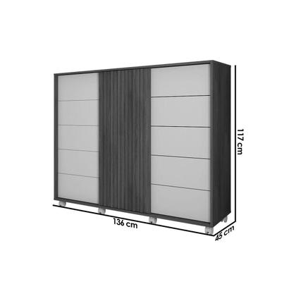 Imagem de Cômoda Juvenil Pegasus c/ 2 Portas e 5 Gavetas Freijo/Sued - Caemmun