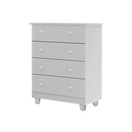 Imagem de Comoda Lara 4 Gavetas Branco 154cm De Altura 