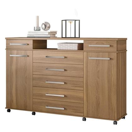 Imagem de Cômoda London e Guarda Roupa Casal Dalila 32411 Amendola Off White Flex - Demóbile