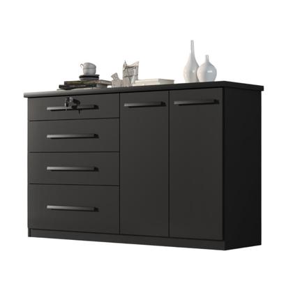 Imagem de Comoda Mariah 4 Gavetas 2 Portas Com Chave