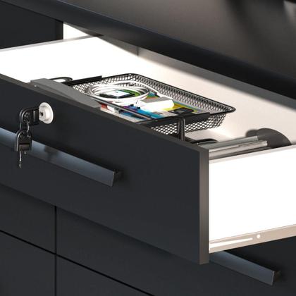 Imagem de Comoda Mariah 4 Gavetas 2 Portas Com Chave