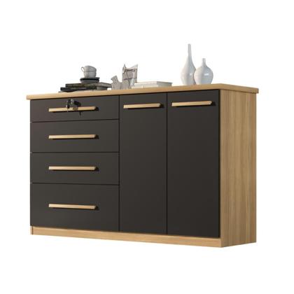 Imagem de Comoda Mariah 4 Gavetas 2 Portas Com Chave