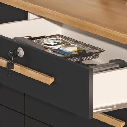 Imagem de Comoda Mariah 4 Gavetas 2 Portas Com Chave