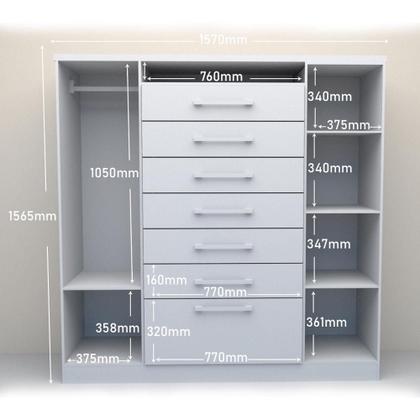 Imagem de Cômoda Mega 2 Portas J&A Branco