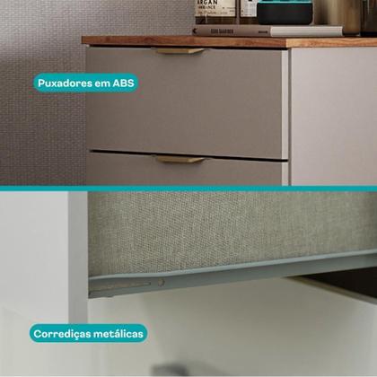 Imagem de Cômoda Milan 3 Gavetas Carraro Avelã