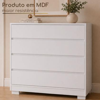 Imagem de Comoda Miray 4 gavetas 100% MDF