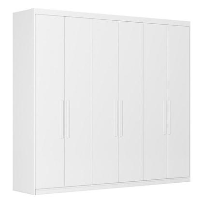 Imagem de Cômoda Montevideu e Guarda Roupa Casal Venice 62080 Branco Brilho - Demóbile