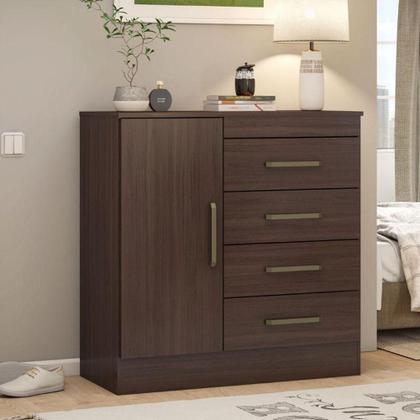 Imagem de Cômoda Montevideu E Sapateira Multiuso Golden Café Touch - Demóbile