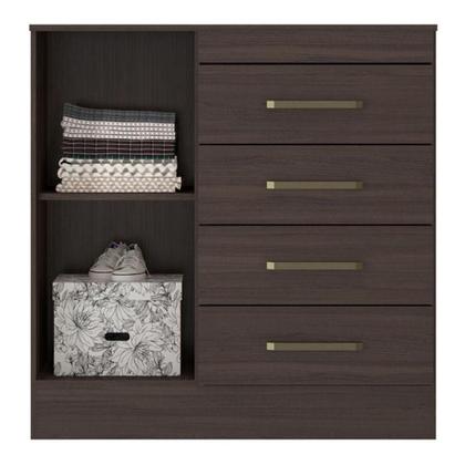 Imagem de Cômoda Montevideu E Sapateira Multiuso Golden Café Touch - Demóbile