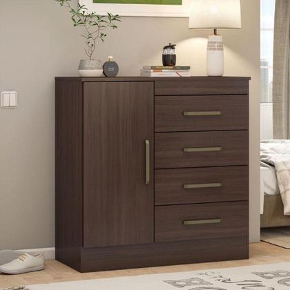 Imagem de Cômoda Montevideu E Sapateira Multiuso Golden Café Touch - Demóbile