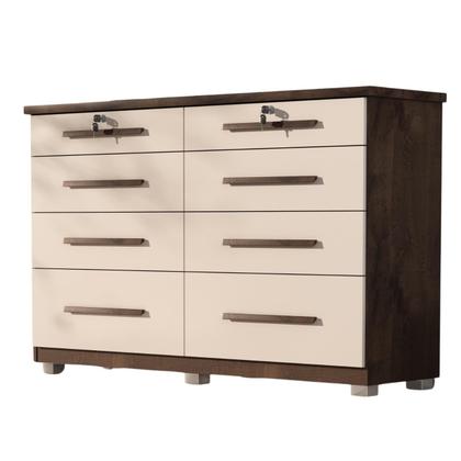 Imagem de Comoda Monza 8 Gavetas Com Pés