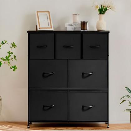 Imagem de Cômoda organizadora Decoteam com 7 Gavetas Multiuso