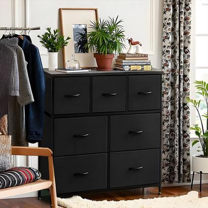 Imagem de Cômoda organizadora Decoteam com 7 Gavetas Multiuso