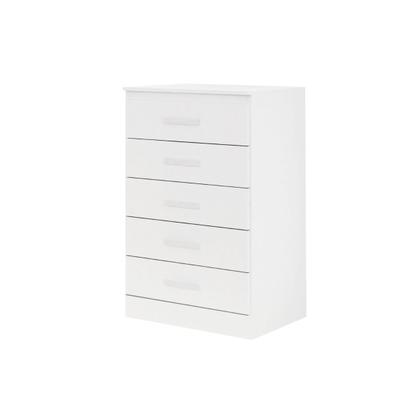 Imagem de Cômoda Organizadora Grande 5 Gavetas Quarto Casal Branco