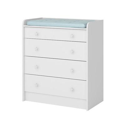 Imagem de Cômoda P/ Roupas Quarto Infantil Bebê C/ Trocador 4 Gavetas Doce Sonho 2523