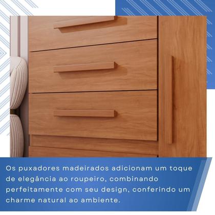 Imagem de Cômoda para Quarto 1 Portas 4 Gavetas Pérola Expresso Móveis Marrom/Cinamomo