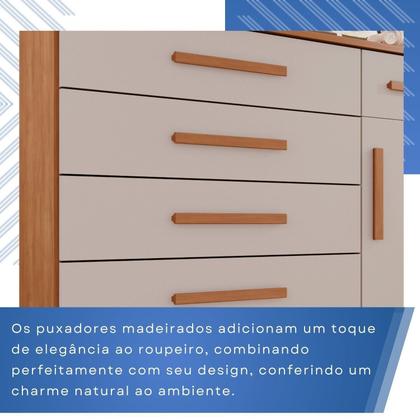 Imagem de Cômoda para Quarto 1 Portas 6 Gavetas Jade Expresso Móveis
