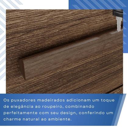 Imagem de Cômoda para Quarto 1 Portas 6 Gavetas Jade Expresso Móveis