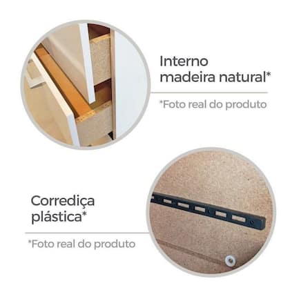 Imagem de Cômoda para Quarto 10 Gavetas Caribe Branco