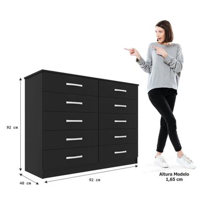 Imagem de Comoda para Quarto 10 Gavetas Marbela