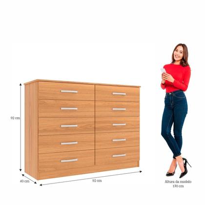 Imagem de Cômoda para Quarto 10 Gavetas Marbela