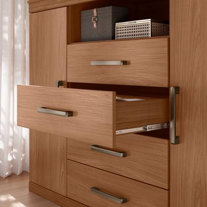 Imagem de Cômoda para Quarto 2 Portas 4 Gavetas 1 Nicho Master