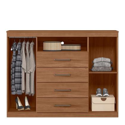 Imagem de Cômoda para Quarto 2 Portas 4 Gavetas 1 Nicho Master