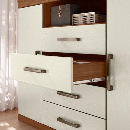 Imagem de Cômoda para Quarto 2 Portas 4 Gavetas 1 Nicho Master