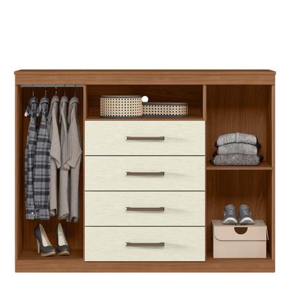 Imagem de Cômoda para Quarto 2 Portas 4 Gavetas 1 Nicho Master