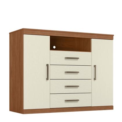 Imagem de Cômoda para Quarto 2 Portas 4 Gavetas 1 Nicho Master