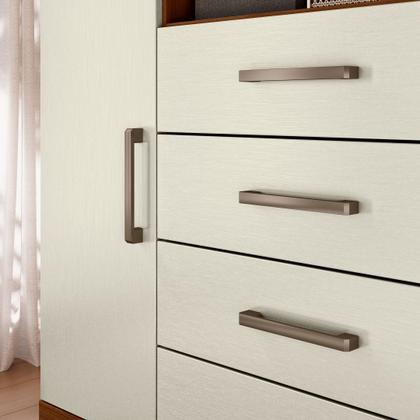 Imagem de Cômoda para Quarto 2 Portas 4 Gavetas 1 Nicho Master
