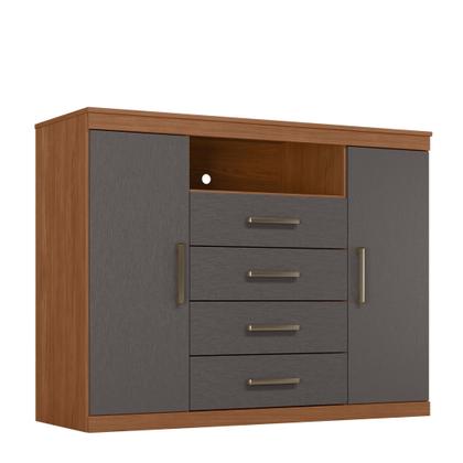 Imagem de Cômoda para Quarto 2 Portas 4 Gavetas 1 Nicho Master