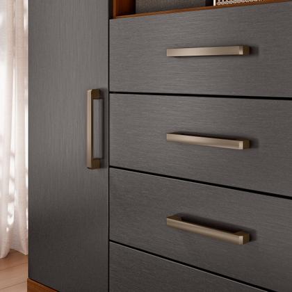 Imagem de Cômoda para Quarto 2 Portas 4 Gavetas 1 Nicho Master