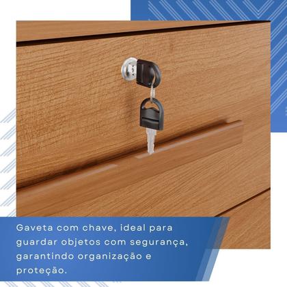 Imagem de Cômoda para Quarto 2 Portas 8 Gavetas Esmeralda Expresso Móveis