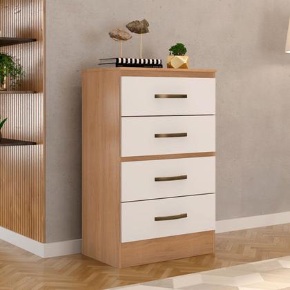 Imagem de Cômoda para Quarto 4 Gavetas Lisa MDP