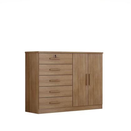 Imagem de Cômoda para Quarto 5 Gavetas e 2 Portas Space