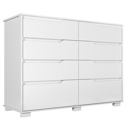 Imagem de Cômoda para Quarto 8 Gavetas 147cm Georgia Branco