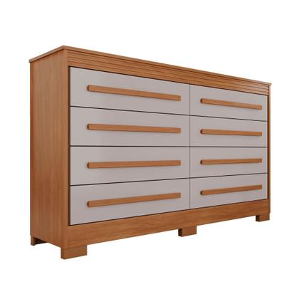 Imagem de Cômoda para Quarto 8 Gavetas Diamante Espresso Móveis