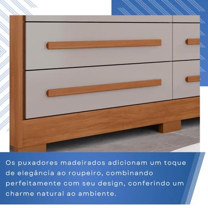 Imagem de Cômoda para Quarto 8 Gavetas Diamante Espresso Móveis