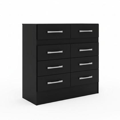 Imagem de Cômoda para Quarto 8 Gavetas Imperatriz Preto