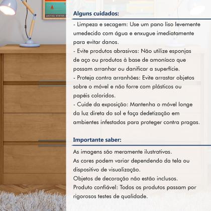 Imagem de Cômoda para Quarto 8 Gavetas MDF Urban 151cm Espresso Móveis Marrom Amêndoa Clean