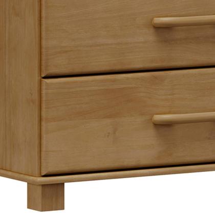 Imagem de Cômoda Para Quarto Closet 4 Gavetas Madeira Maciça Zahav F06 Freijó - Lyam Decor